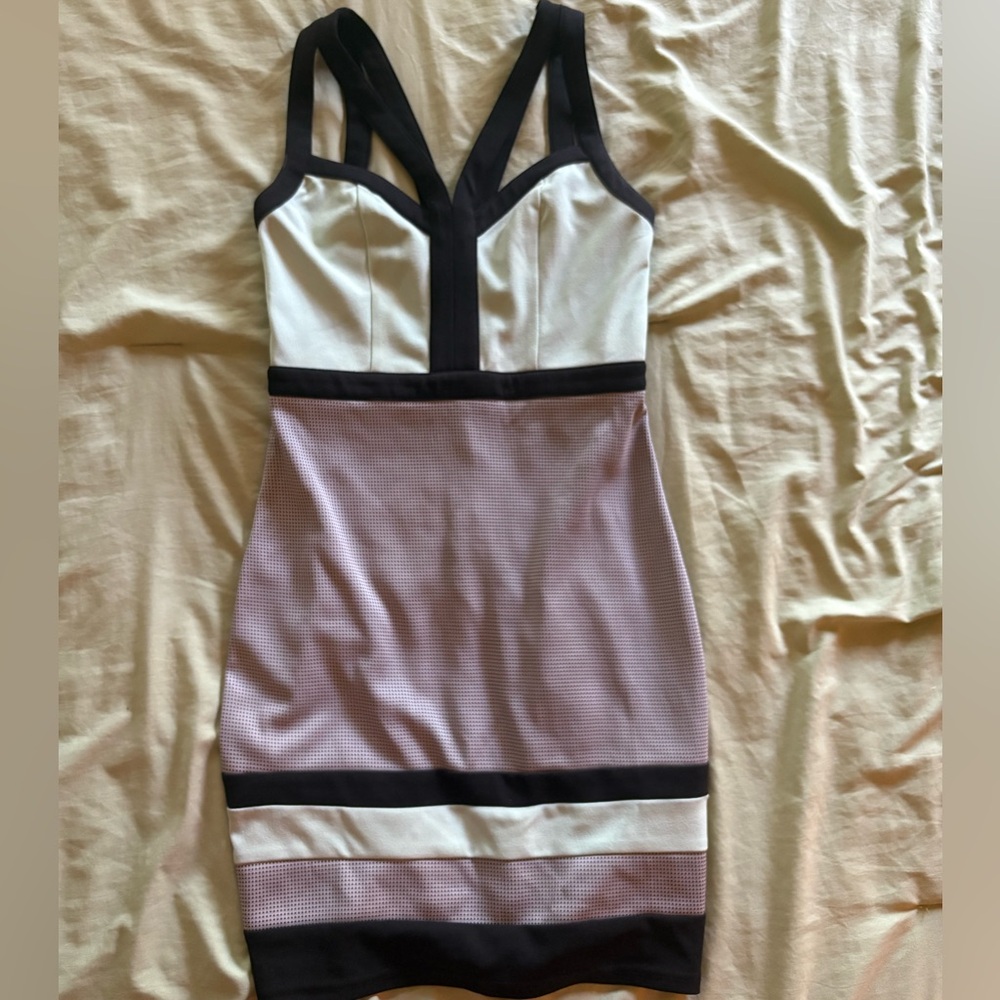 Windsor Fun Black, Mint and White Dress